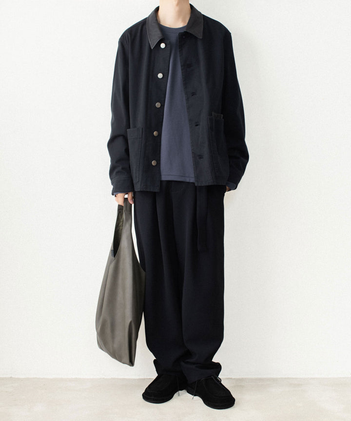 ATTACHMENT アタッチメントのCOTTON DOUBLE FACE SLIM FIT L/S TEE - NAVYの公式通販サイトsession福岡セレクトショップ