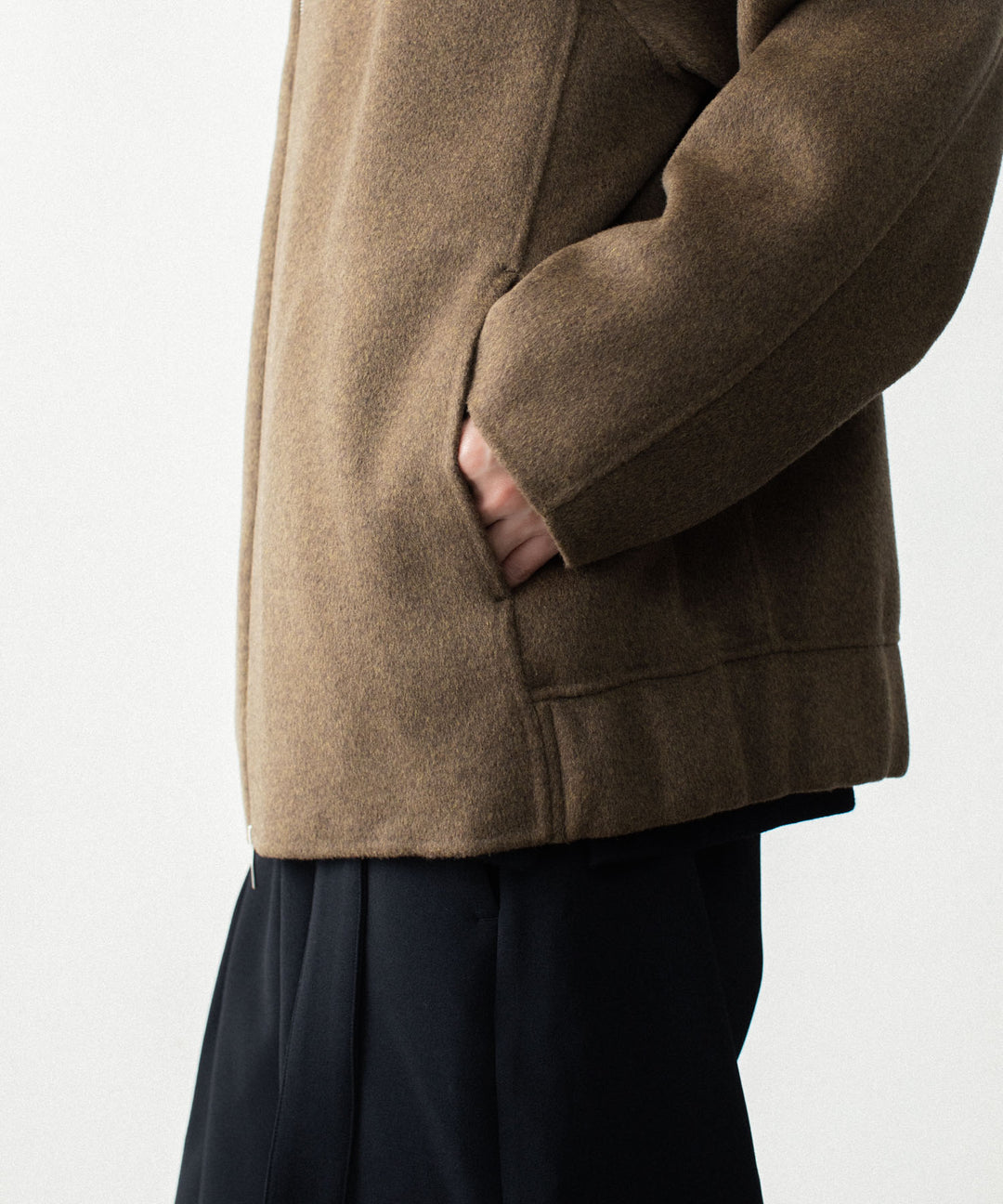 ATTACHMENT アタッチメントのWO/CA DOUBLE FACE BEAVER HOODED JACKET - KHAKIの公式通販サイトsession福岡セレクトショップ