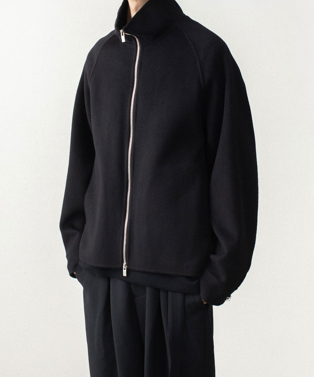 ATTACHMENT アタッチメントのWO/CA DOUBLE FACE BEAVER STAND COLLAR JACKET - BLACKの公式通販サイトsession福岡セレクトショップ