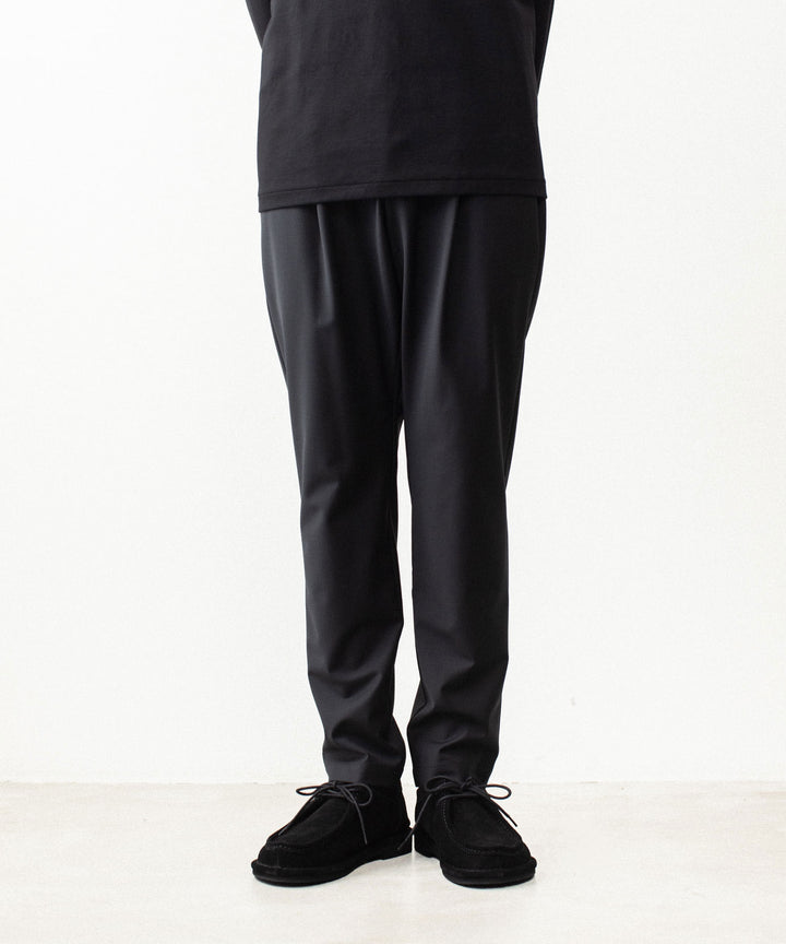 ATTACHMENT アタッチメントの2/80 PE/WO STRETCH TRO REGULAR FIT 1TUCK  TROUSERS - BLACK公式通販サイトsession福岡セレクトショップ