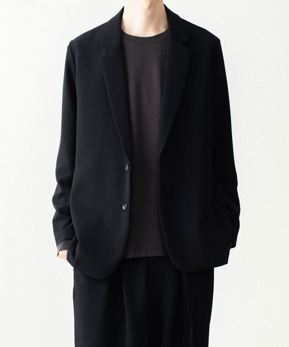 ATTACHMENT アタッチメントのPE STRETCH DOUBLE CLOTH 2B JACKET - BLACKの公式通販サイトsession福岡セレクトショップ