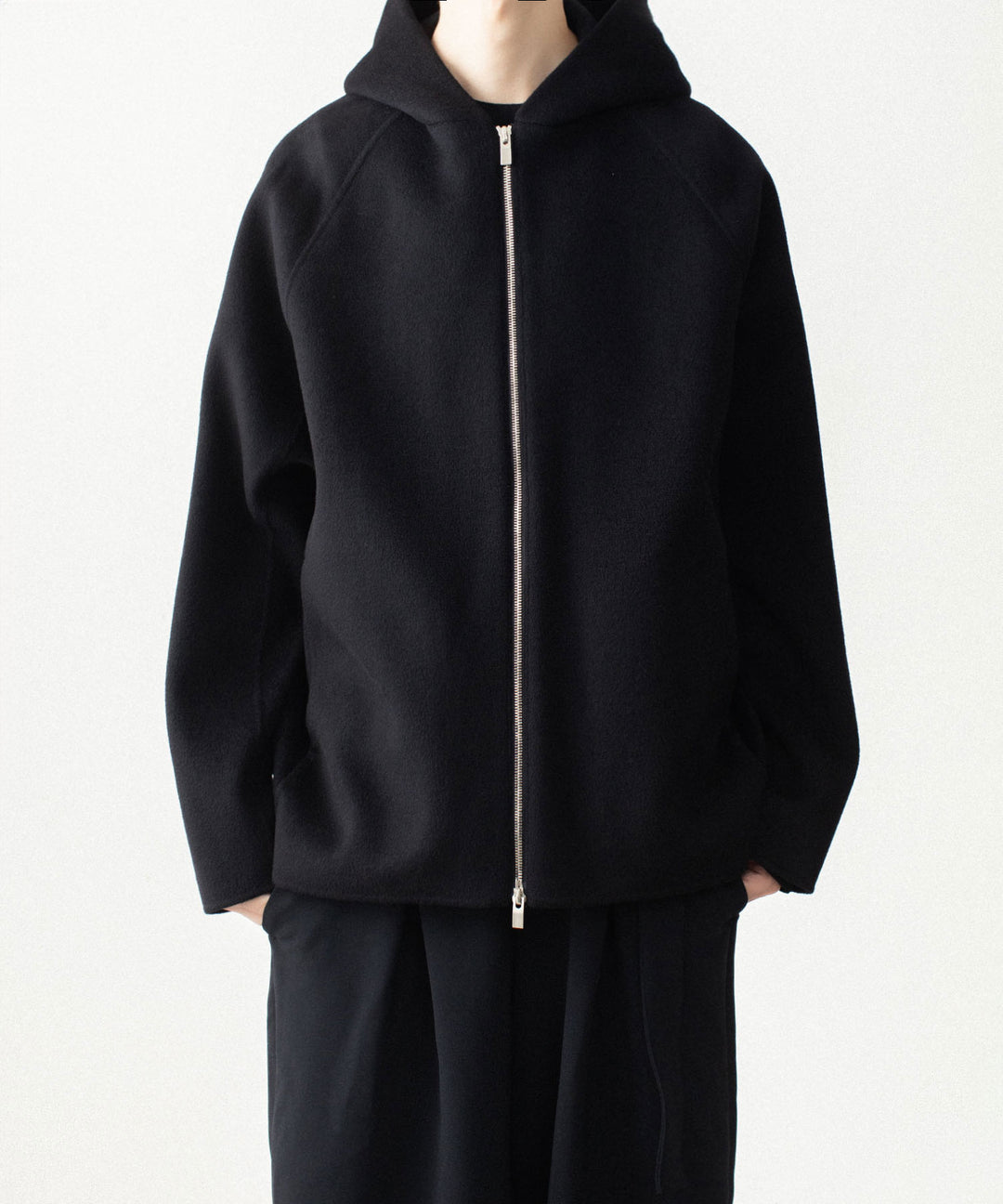 ATTACHMENT アタッチメントのWO/CA DOUBLE FACE BEAVER HOODED JACKET - BLACKの公式通販サイトsession福岡セレクトショップ