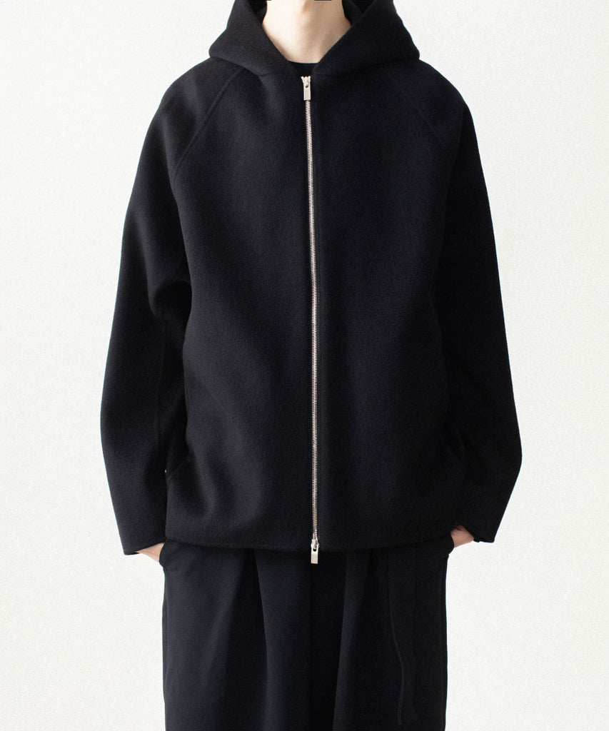 ATTACHMENT /アタッチメント】WO/CA DOUBLE FACE BEAVER HOODED JACKET