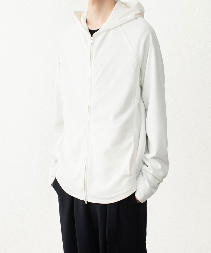 ATTACHMENT アタッチメントのVI/PE SMOOTH ZIP-UP LIGHT HOODIE - OFF WHITEの公式通販サイトsession福岡セレクトショップ