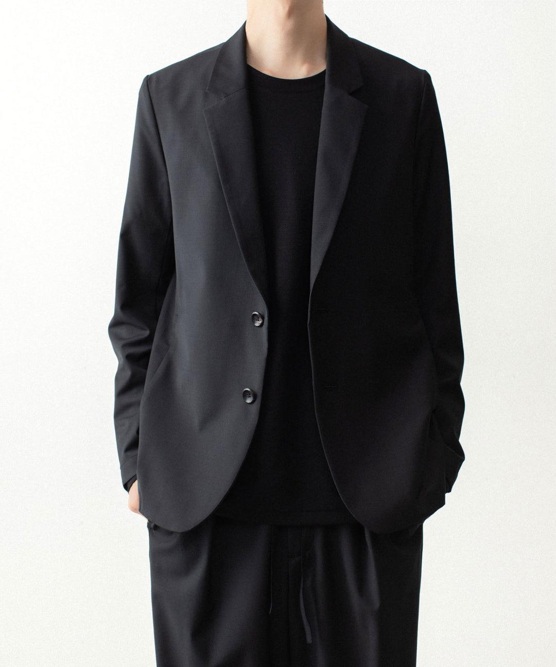 ATTACHMENT アタッチメントの2/80 PE/WO STRETCH TRO 2B JACKET - BLACKの公式通販サイトsession福岡セレクトショップ