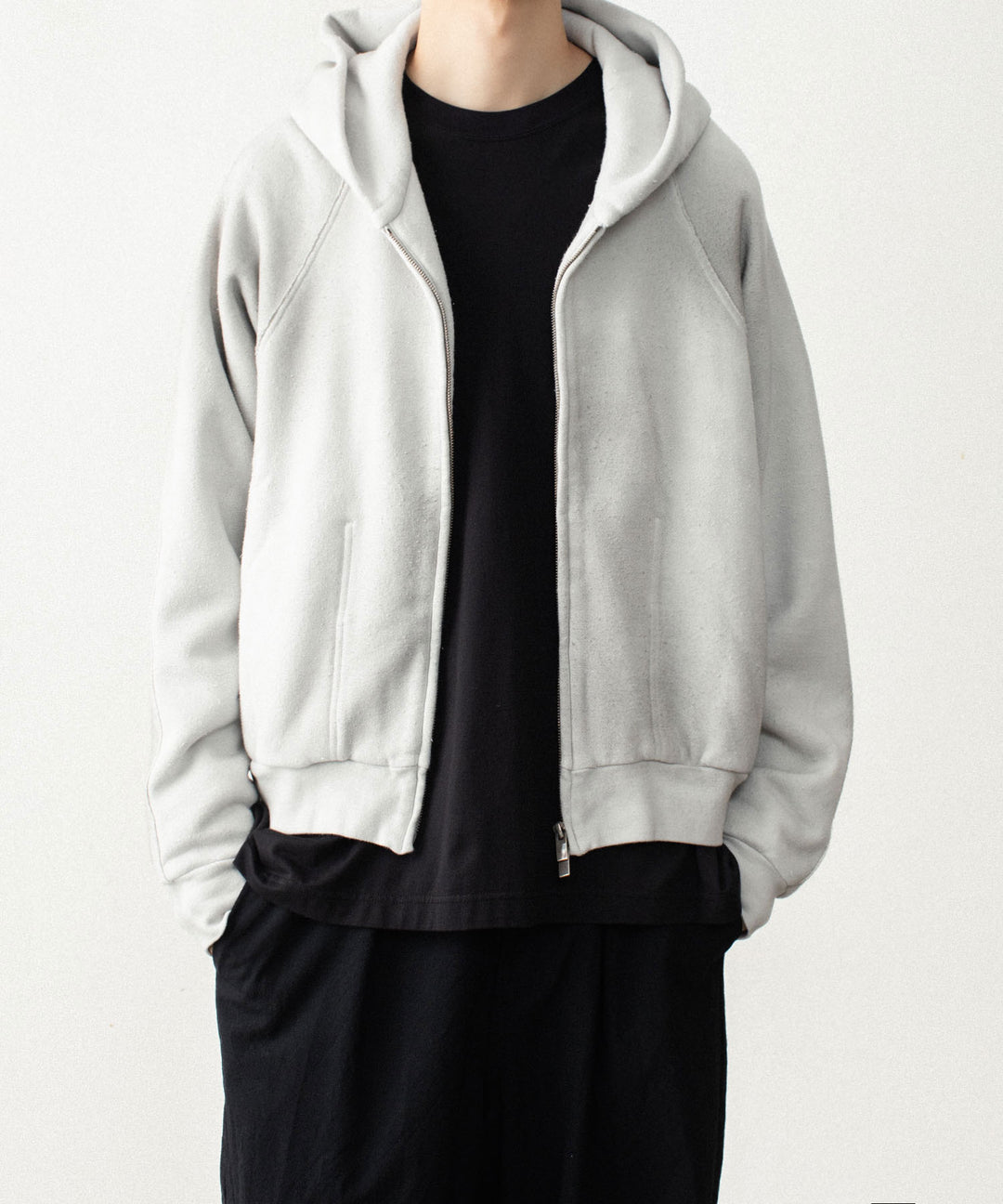 VEIN ヴェインのBRUSHED TERRY ZIP-UP HOODIE - OFF WHITEの公式通販サイトsession福岡セレクトショップ