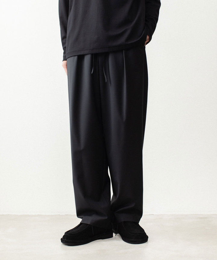 ATTACHMENT アタッチメントの2/80 PE/WO STRETCH TRO EASY TROUSERS - BLACKの公式通販サイトsession福岡セレクトショップ