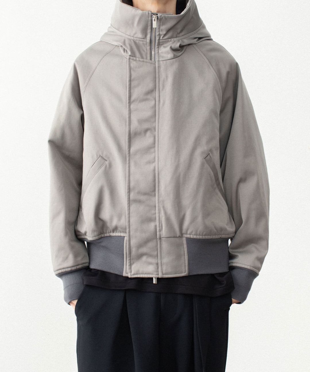 ATTACHMENT アタッチメントのNY/CO SATIN N 2B JACKET - KHAKI GRAYの公式通販サイトsession福岡セレクトショップ