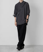 画像をギャラリービューアに読み込む, ATTACHMENT アタッチメントのPE/RY STRETCH TROPICAL STRAP SLEEVE L/S SHIRT - D.GRAY 公式通販サイトsession福岡セレクトショップ
