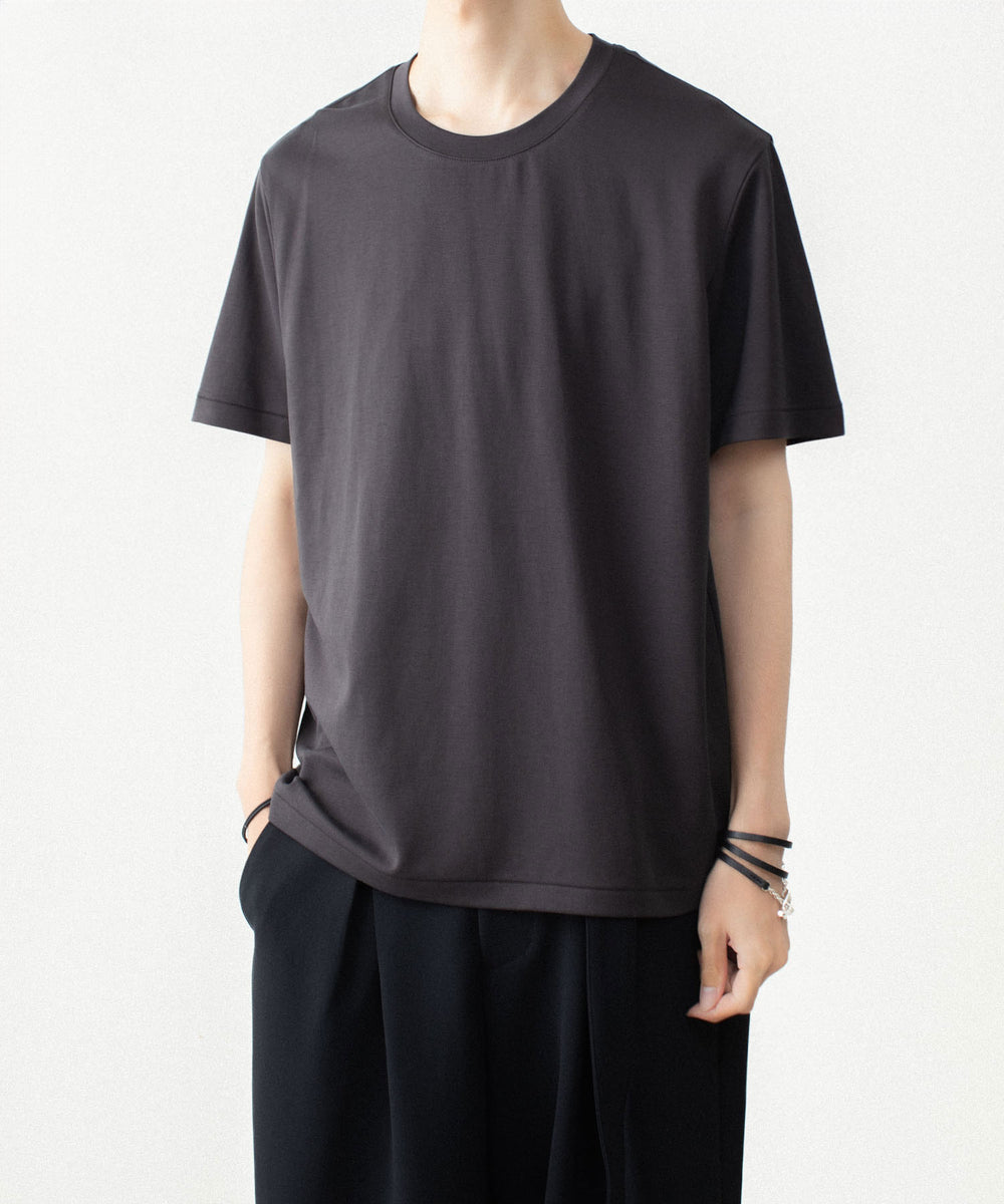 ATTACHMENT アタッチメントのCOTTON DOUBLE FACE SLIM FIT S/S TEE - D.GRAYの公式通販サイトsession福岡セレクトショップ