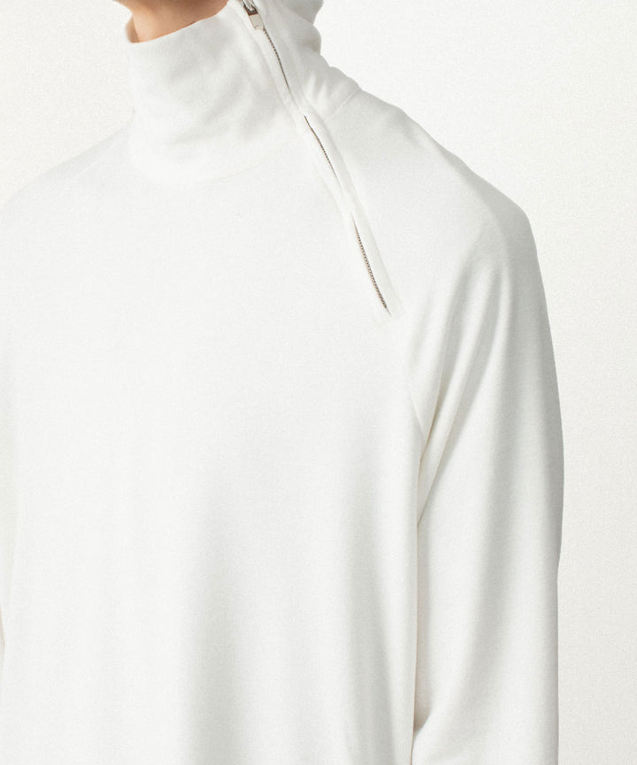 ATTACHMENT アタッチメントのVI/PE SMOOTH ZIP-UP HIGHNECK L/S TEE - OFF WHITEの公式通販サイトsession福岡セレクトショップ