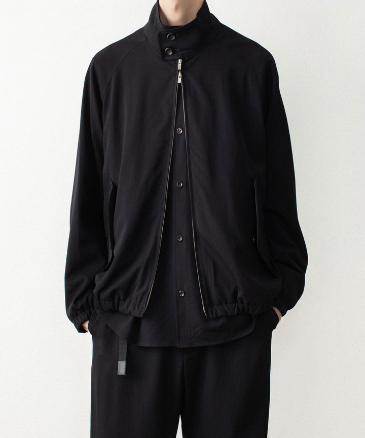 ATTACHMENT アタッチメントのWASHABLE HIGH TWIST GABARDINE HARRINGTON JACKET - BLACKの公式通販サイトsession福岡セレクトショップ