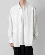 画像をギャラリービューアに読み込む, ATTACHMENT アタッチメントのPE/RY STRETCH TROPICAL STRAP SLEEVE L/S SHIRT - WHITE 公式通販サイトsession福岡セレクトショップ
