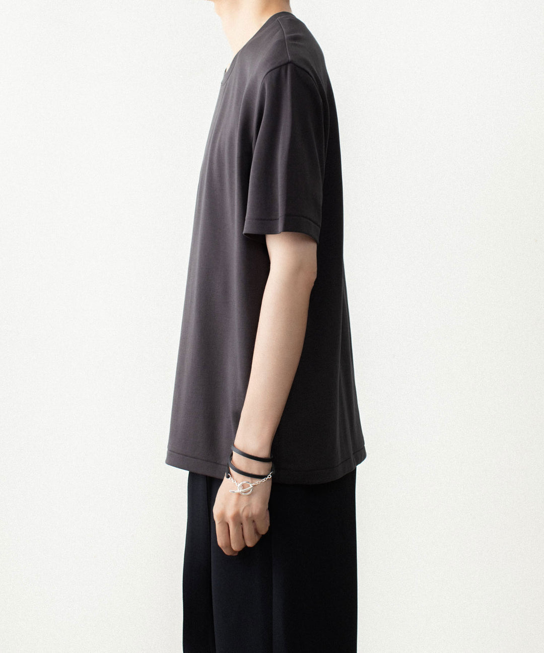 ATTACHMENT アタッチメントのCOTTON DOUBLE FACE SLIM FIT S/S TEE - D.GRAYの公式通販サイトsession福岡セレクトショップ