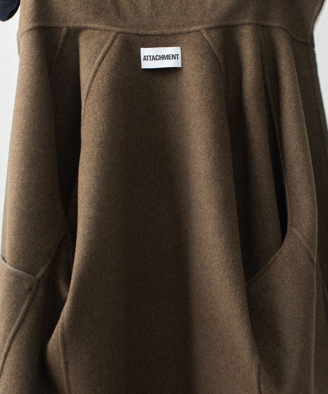 ATTACHMENT アタッチメントのWO/CA DOUBLE FACE BEAVER STAND COLLAR JACKET - KHAKIの公式通販サイトsession福岡セレクトショップ