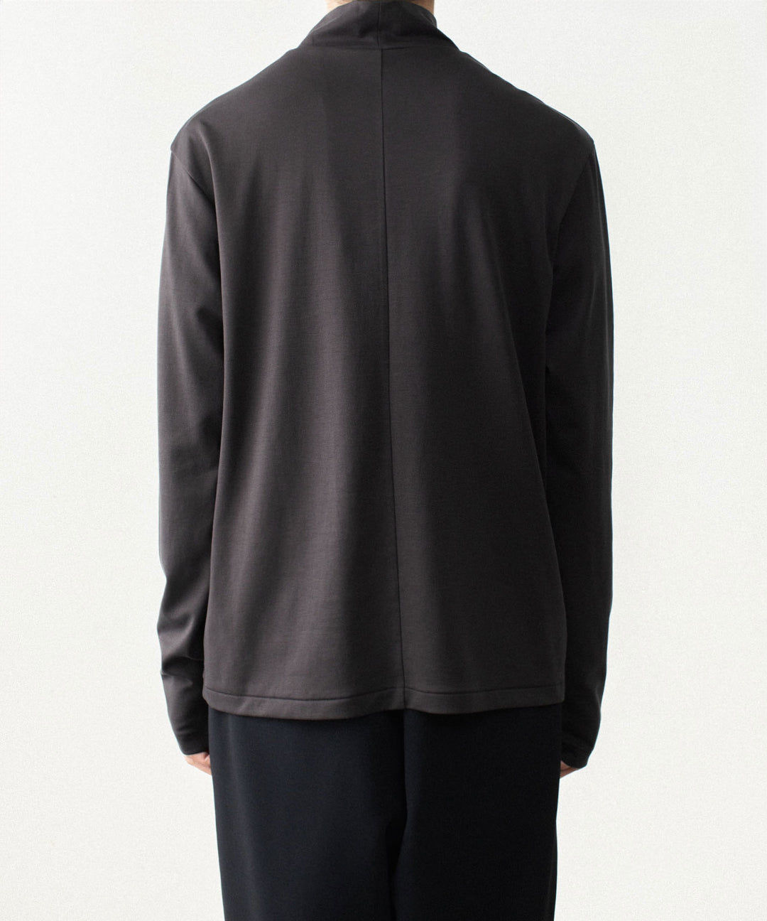 ATTACHMENT アタッチメントのCOTTON DOUBLE FACE SLIM FIT HIGHNECK L/S TEE - D.GRAYの公式通販サイトsession福岡セレクトショップ