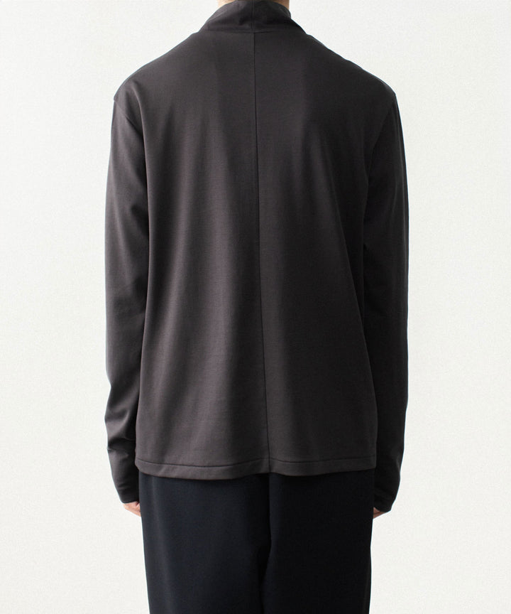 ATTACHMENT アタッチメントのCOTTON DOUBLE FACE SLIM FIT HIGHNECK L/S TEE - D.GRAYの公式通販サイトsession福岡セレクトショップ