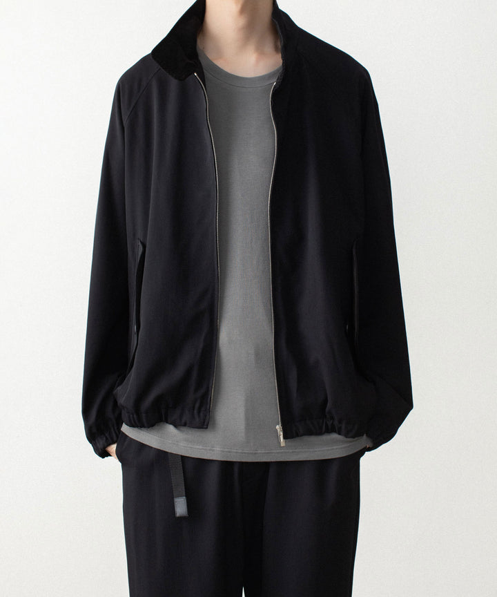 ATTACHMENT アタッチメントのWASHABLE HIGH TWIST GABARDINE HARRINGTON JACKET - BLACKの公式通販サイトsession福岡セレクトショップ
