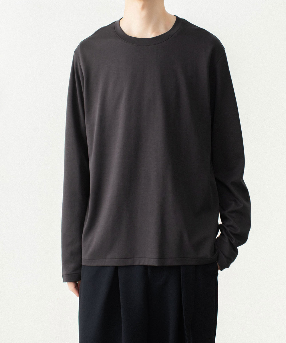 ATTACHMENT アタッチメントのCOTTON DOUBLE FACE SLIM FIT L/S TEE - D.GRAYの公式通販サイトsession福岡セレクトショップ