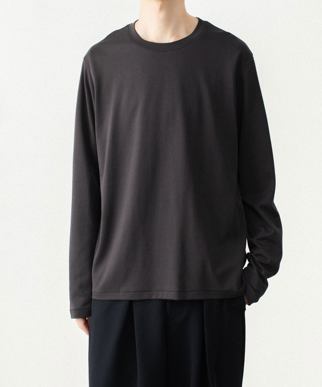 ATTACHMENT アタッチメントのCOTTON DOUBLE FACE SLIM FIT L/S TEE - D.GRAYの公式通販サイトsession福岡セレクトショップ