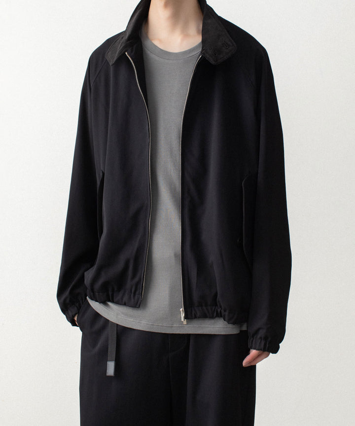 ATTACHMENT アタッチメントのWASHABLE HIGH TWIST GABARDINE HARRINGTON JACKET - BLACKの公式通販サイトsession福岡セレクトショップ