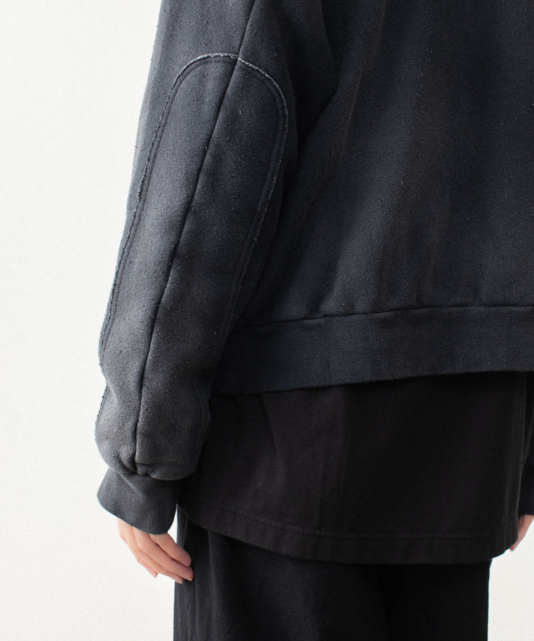 VEIN ヴェインのBRUSHED TERRY ZIP-UP HOODIE - BLACKの公式通販サイトsession福岡セレクトショップ