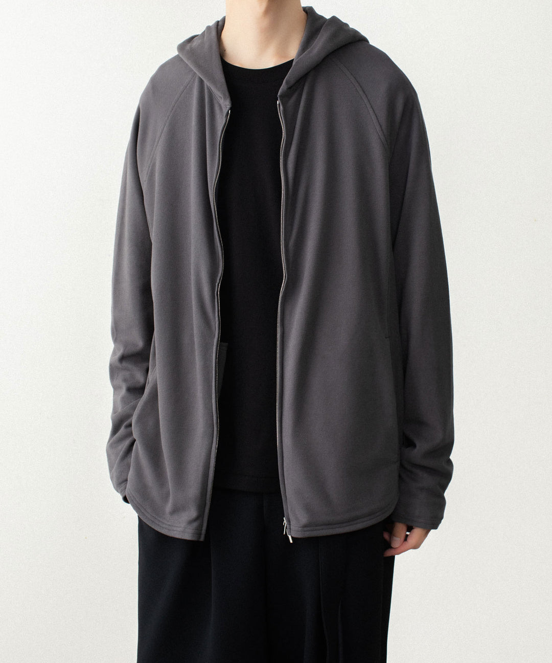 ATTACHMENT アタッチメントのVI/PE SMOOTH ZIP-UP LIGHT HOODIE - D.GRAYの公式通販サイトsession福岡セレクトショップ