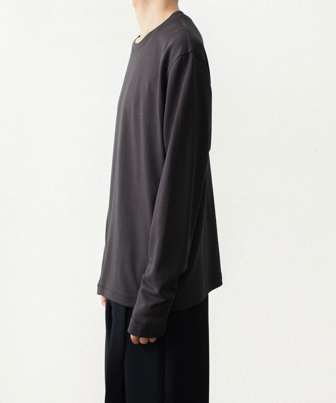ATTACHMENT アタッチメントのCOTTON DOUBLE FACE SLIM FIT L/S TEE - D.GRAYの公式通販サイトsession福岡セレクトショップ