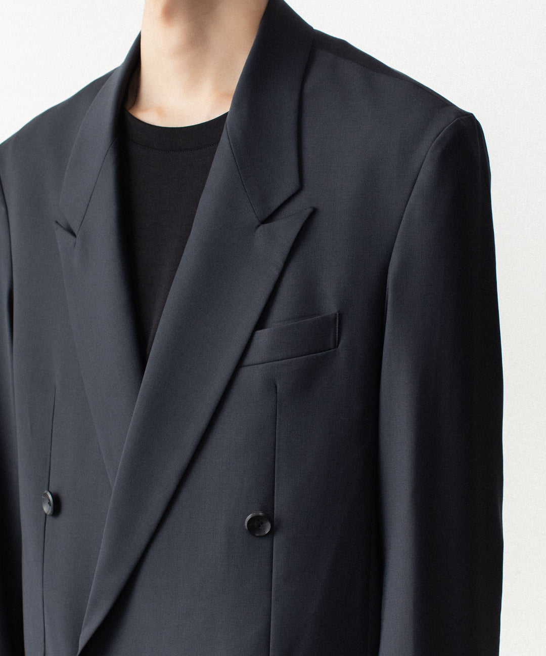ATTACHMENT アタッチメントの2/80 PE/WO STRETCH TRO DOUBLE-BREASTED JACKET - NAVYの公式通販サイトsession福岡セレクトショップ