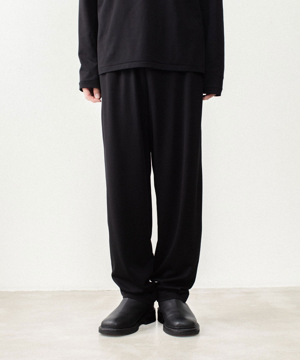 ATTACHMENT アタッチメントのCOTTON DOUBLE FACE LOUNGE TROUSERS - BLACKの公式通販サイトsession福岡セレクトショップ