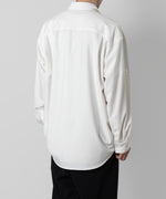 画像をギャラリービューアに読み込む, ATTACHMENT アタッチメントのPE/RY STRETCH TROPICAL STRAP SLEEVE L/S SHIRT - WHITE 公式通販サイトsession福岡セレクトショップ
