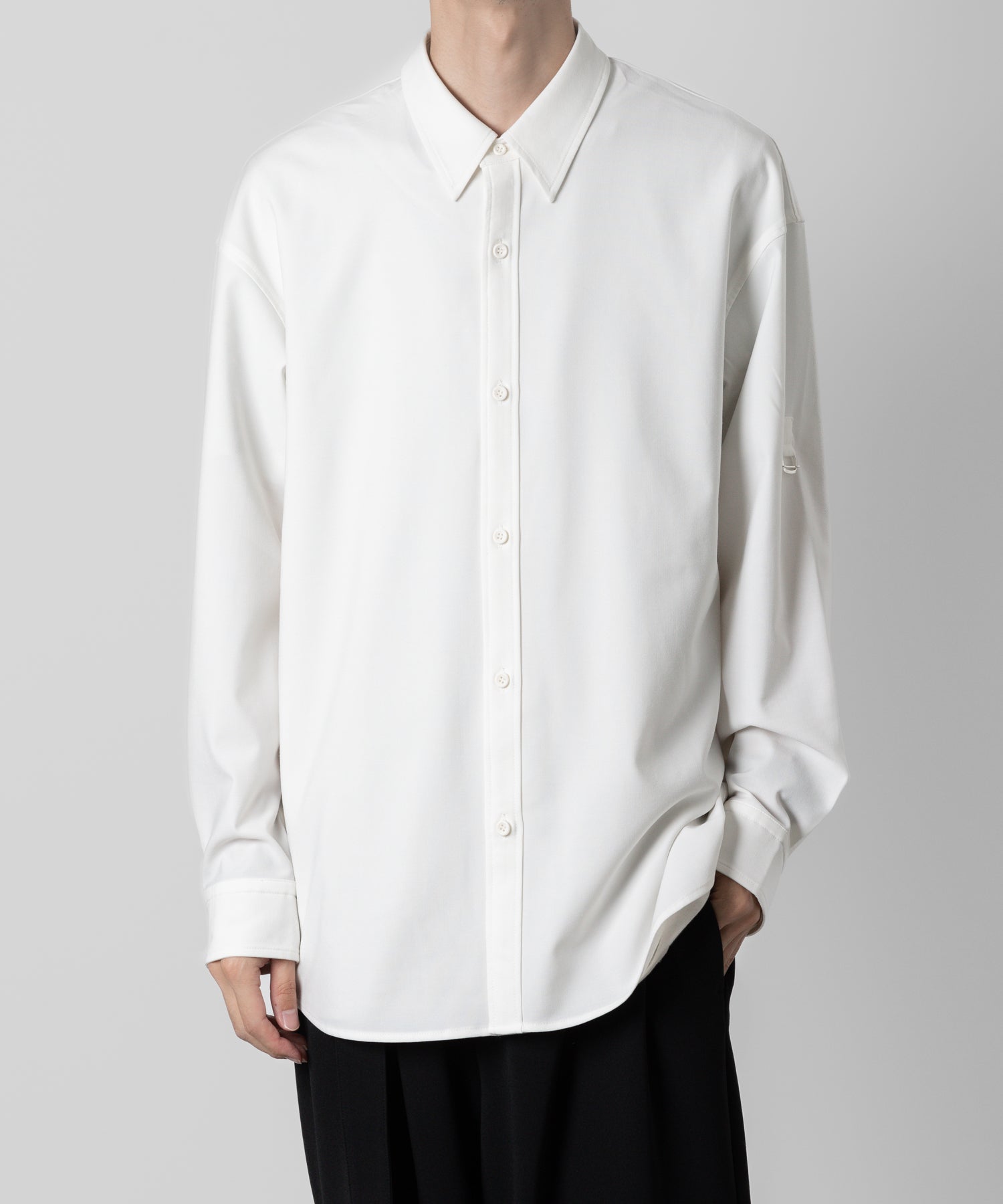 ATTACHMENT アタッチメントのPE/RY STRETCH TROPICAL STRAP SLEEVE L/S SHIRT - WHITE 公式通販サイトsession福岡セレクトショップ