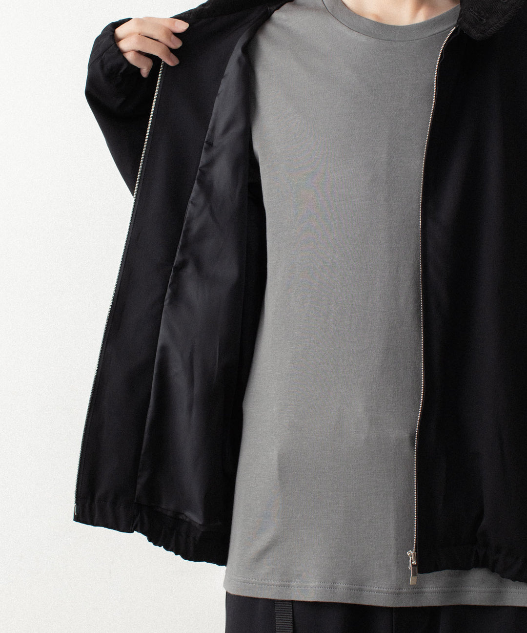 ATTACHMENT アタッチメントのWASHABLE HIGH TWIST GABARDINE HARRINGTON JACKET - BLACKの公式通販サイトsession福岡セレクトショップ