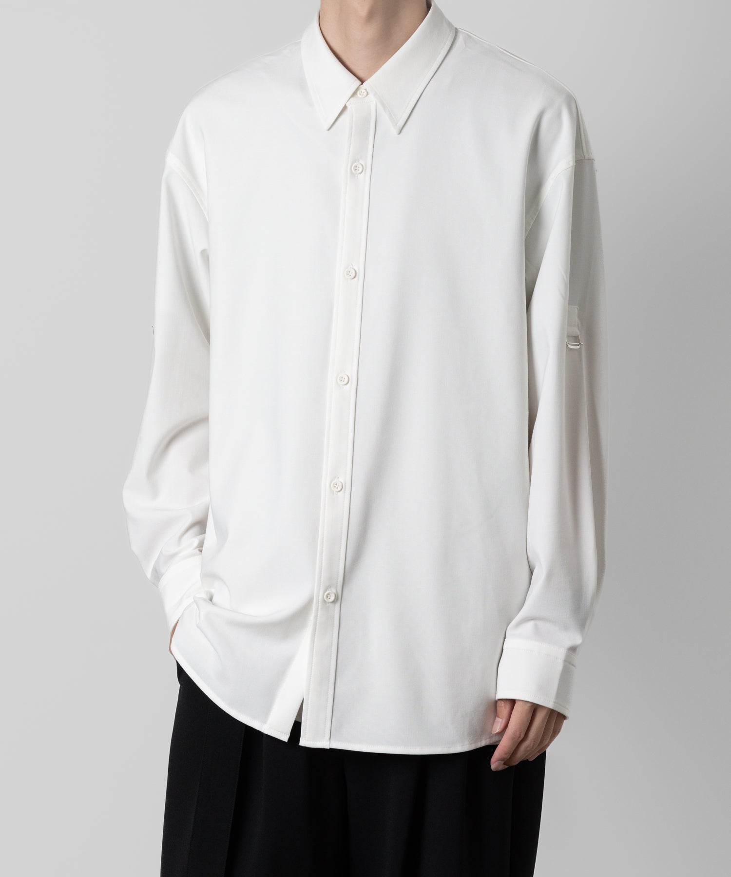 ATTACHMENT アタッチメントのPE/RY STRETCH TROPICAL STRAP SLEEVE L/S SHIRT - WHITE 公式通販サイトsession福岡セレクトショップ