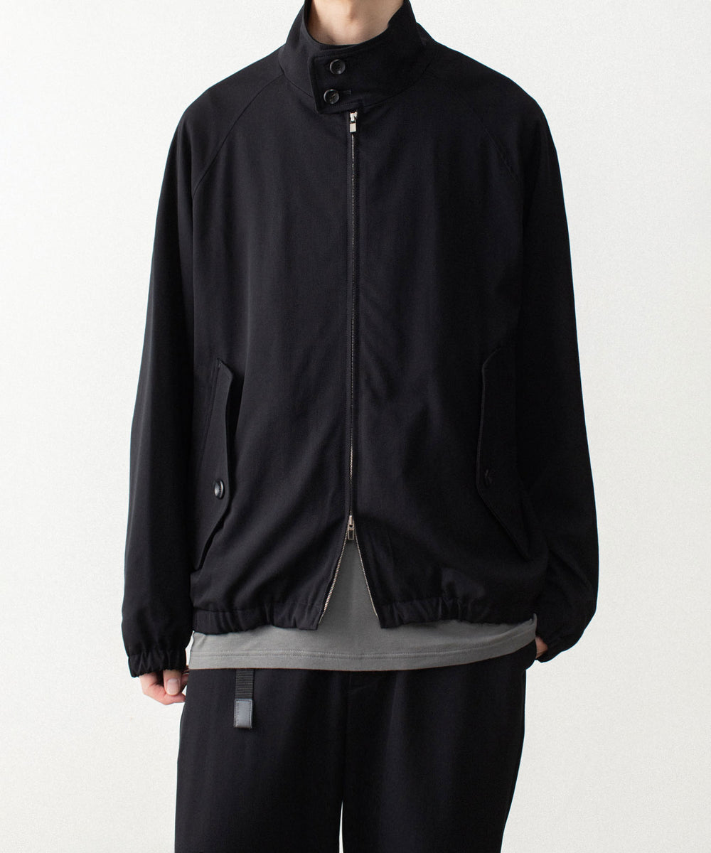 ATTACHMENT アタッチメントのWASHABLE HIGH TWIST GABARDINE HARRINGTON JACKET - BLACKの公式通販サイトsession福岡セレクトショップ