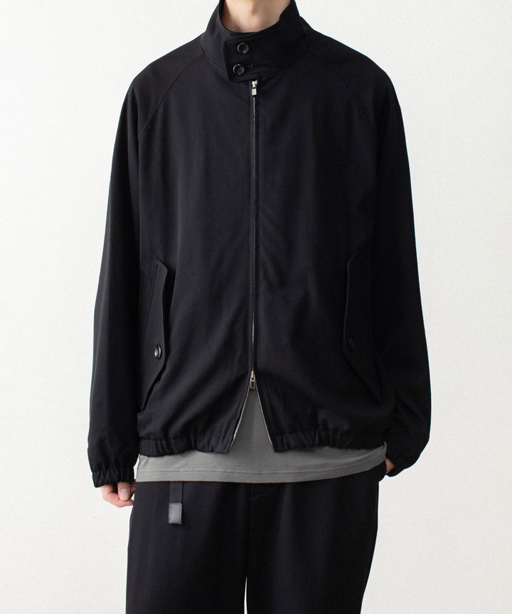 ATTACHMENT アタッチメントのWASHABLE HIGH TWIST GABARDINE HARRINGTON JACKET - BLACKの公式通販サイトsession福岡セレクトショップ