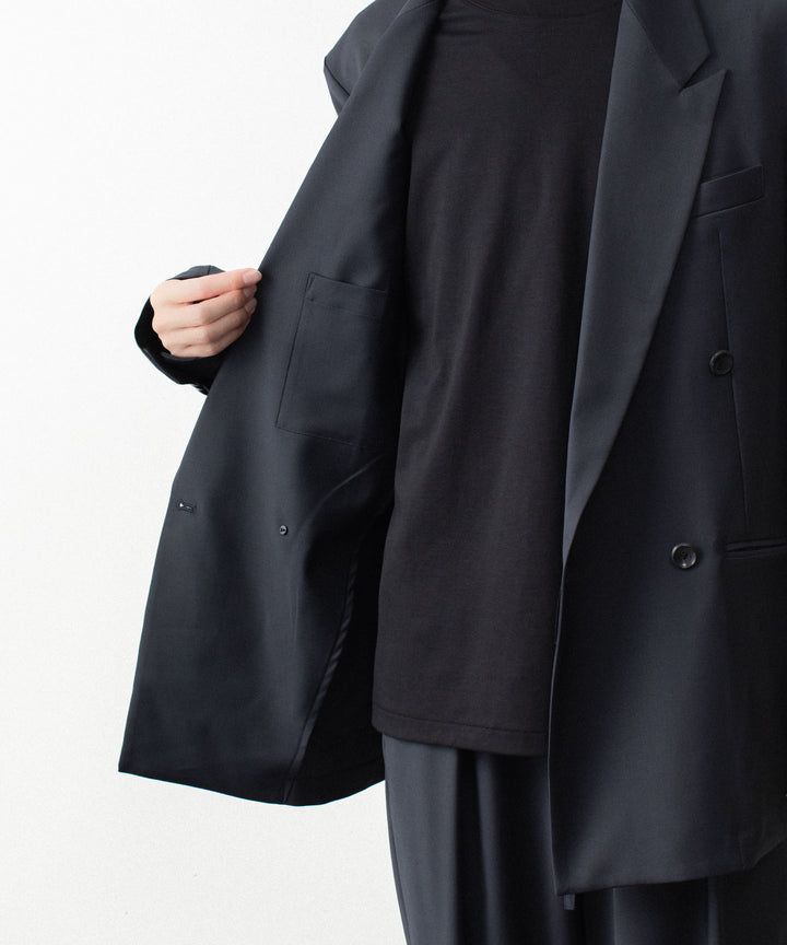 ATTACHMENT アタッチメントの2/80 PE/WO STRETCH TRO DOUBLE-BREASTED JACKET - NAVYの公式通販サイトsession福岡セレクトショップ