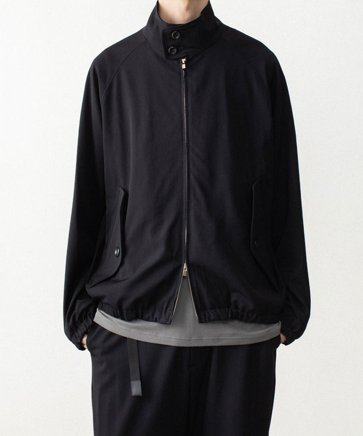 ATTACHMENT アタッチメントのWASHABLE HIGH TWIST GABARDINE HARRINGTON JACKET - BLACKの公式通販サイトsession福岡セレクトショップ