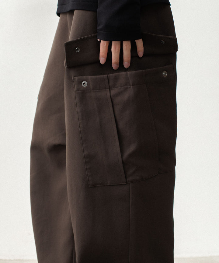 ATTACHMENT アタッチメントのCO/TEN POWDERY DOUBLE CROTH EASY CARGO TROUSERS - D.BROWNの公式通販サイトsession福岡セレクトショップ