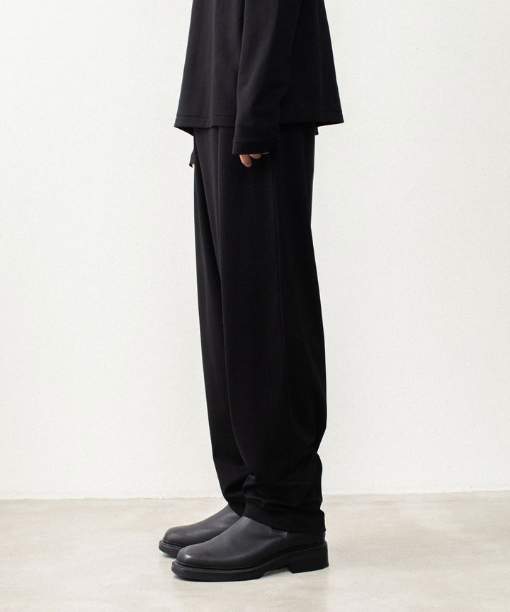 ATTACHMENT アタッチメントのCOTTON DOUBLE FACE LOUNGE TROUSERS - BLACKの公式通販サイトsession福岡セレクトショップ