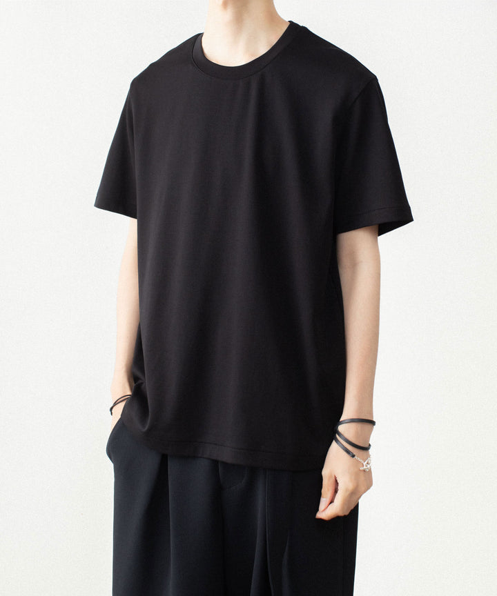 ATTACHMENT アタッチメントのCOTTON DOUBLE FACE SLIM FIT S/S TEE - BLACKの公式通販サイトsession福岡セレクトショップ