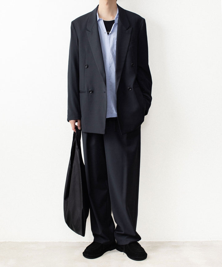 ATTACHMENT アタッチメントの2/80 PE/WO STRETCH TRO DOUBLE-BREASTED JACKET - NAVYの公式通販サイトsession福岡セレクトショップ