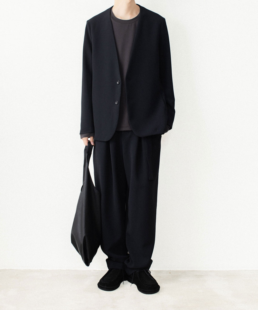ATTACHMENT アタッチメントのCOTTON DOUBLE FACE SLIM FIT L/S TEE - D.GRAYの公式通販サイトsession福岡セレクトショップ