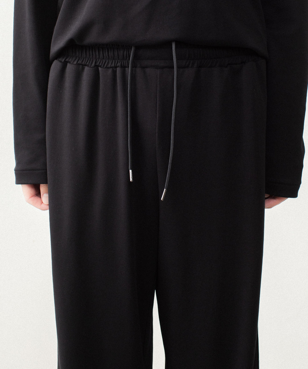 ATTACHMENT アタッチメントのCOTTON DOUBLE FACE LOUNGE TROUSERS - BLACKの公式通販サイトsession福岡セレクトショップ