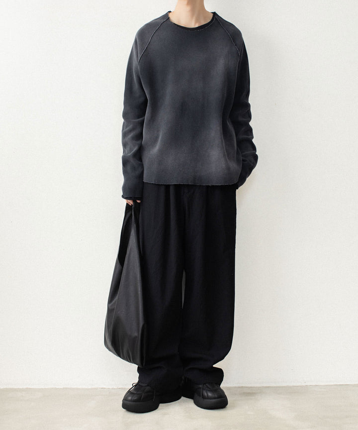 VEIN ヴェインのHIGH GAUGE WAFFLE LAYERED L/S TEE - BLACKの公式通販サイトsession福岡セレクトショップ
