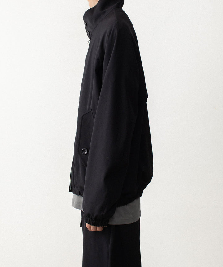 ATTACHMENT アタッチメントのWASHABLE HIGH TWIST GABARDINE HARRINGTON JACKET - BLACKの公式通販サイトsession福岡セレクトショップ