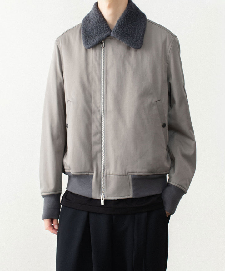 ATTACHMENT アタッチメントのNY/CO SATIN B-15 JACKET - KHAKI GRAYの公式通販サイトsession福岡セレクトショップ