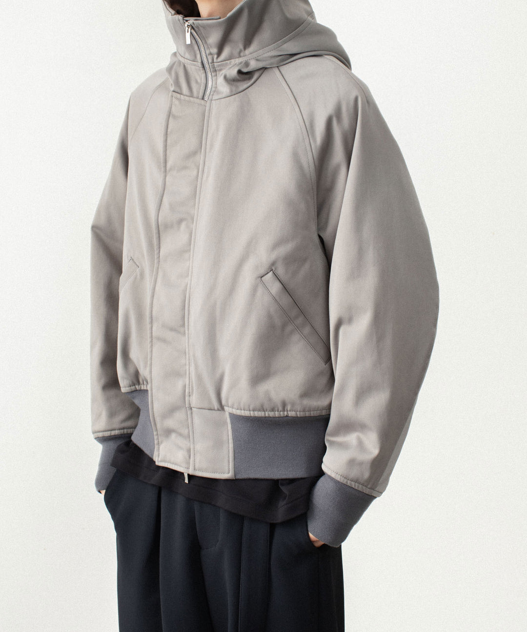 ATTACHMENT アタッチメントのNY/CO SATIN N 2B JACKET - KHAKI GRAYの公式通販サイトsession福岡セレクトショップ