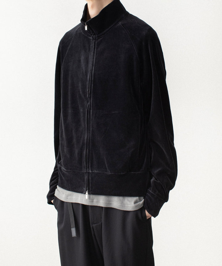 ATTACHMENT アタッチメントの80/2 ORGANIC VELOR TRACK JACKET - BLACKの公式通販サイトsession福岡セレクトショップ
