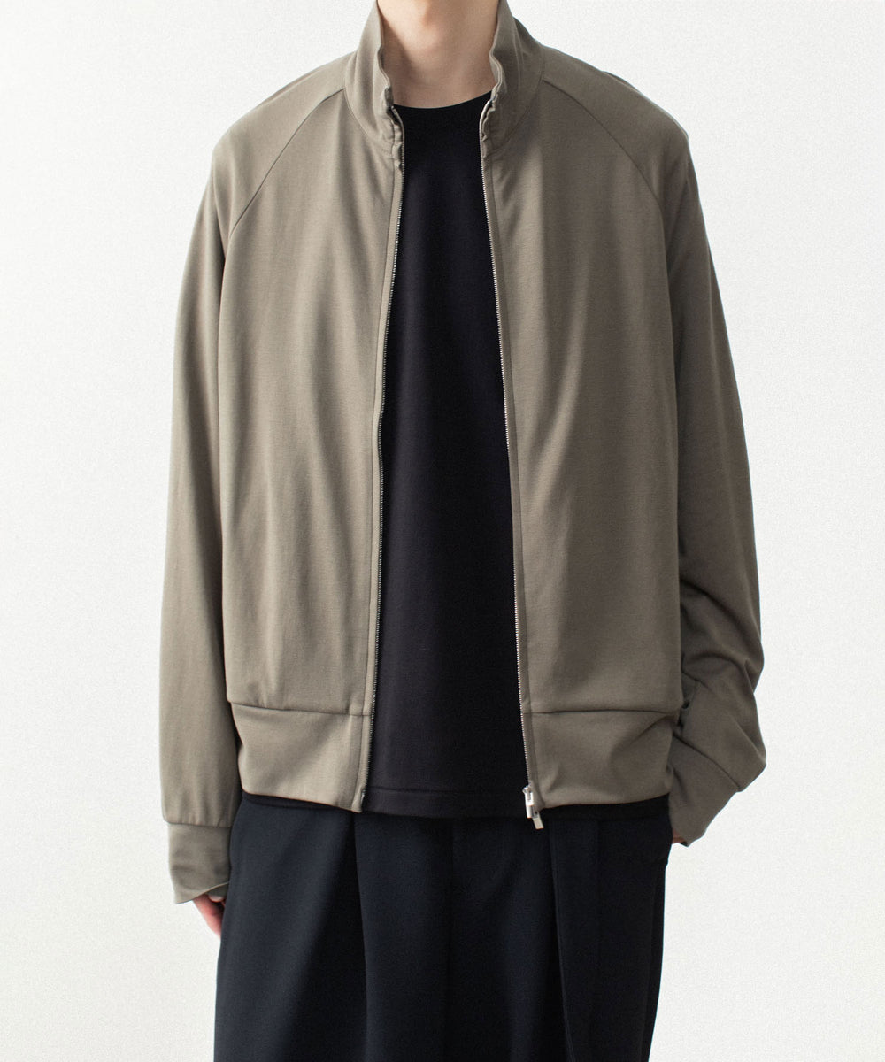 ATTACHMENT アタッチメントのCOTTON DOUBLE FACE STAND COLLAR JACKET - KHAKI GRAYの公式通販サイトsession福岡セレクトショップ